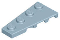 Lego (U) ~ Wedge Plate 4 x 2 Left ~ [Sand Blue]
