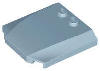 Lego (N) ~ Wedge 4 x 4 x 2/3 Triple Curved ~ [Sand Blue]