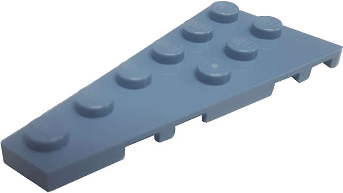 Lego (N) ~ Wedge Plate 6 x 3 Left ~ [Sand Blue]