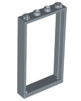 Lego (N) ~ Door Frame 1 x 4 x 6 with 2 Holes on Top and Bottom ~ [Sand Blue]