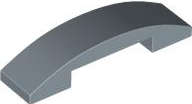 Lego (N) ~ Slope Curved 4 x 1 x 2/3 Double ~ [Sand Blue]