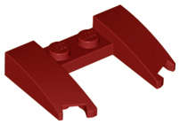 Lego (N) ~ Wedge 3 x 4 x 2/3 Curved with Cutout ~ [Dark Red]