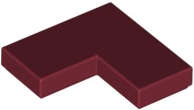 Lego (N) ~ Tile 2 x 2 Corner ~ [Dark Red]