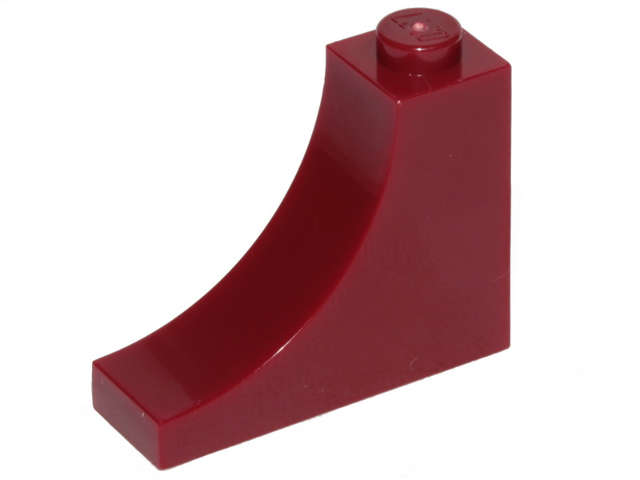 Lego (N) ~ Arch 1 x 3 x 2 Inverted ~ [Dark Red]