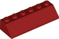 Lego (N) ~ Slope 45 2 x 6 ~ [Dark Red]