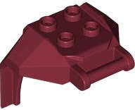 Lego (N) ~ Large Figure Armor Chest with 4 Studs and Bar Handle ~ [Dark Red]