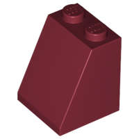 Lego (N) ~ Slope 65 2 x 2 x 2 with Bottom Tube ~ [Dark Red]