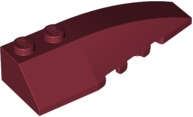 Lego (N) ~ Wedge 6 x 2 Right ~ [Dark Red]