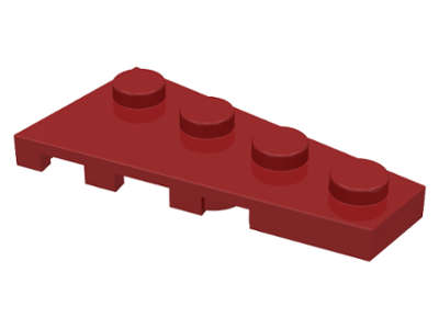 Lego (U) ~ Wedge Plate 4 x 2 Right ~ [Dark Red]
