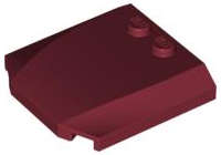 Lego (N) ~ Wedge 4 x 4 x 2/3 Triple Curved ~ [Dark Red]