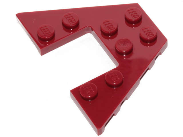 Lego (N) ~ Wedge Plate 4 x 6 ~ [Dark Red]