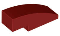 Lego (U) ~ Slope Curved 3 x 1 ~ [Dark Red]