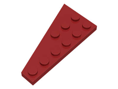 Lego (N) ~ Wedge Plate 6 x 3 Right ~ [Dark Red]