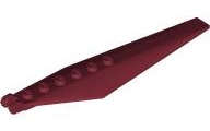 Lego (N) ~ Hinge Plate 3 x 12 with Angled Side Extensions and Tapered Ends ~ [Dark Red]