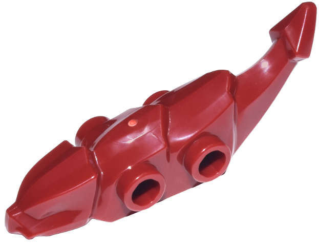 Lego (N) ~ Dragon Critter Body with Studs on Sides ~ [Dark Red]