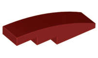 Lego (N) ~ Slope Curved 4 x 1 ~ [Dark Red]