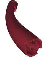 Lego (N) ~ Dragon Tail / Neck Curved ~ [Dark Red]