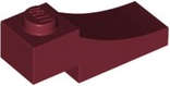Lego (N) ~ Arch 1 x 3 Inverted ~ [Dark Red]
