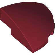 Lego (N) ~ Slope Curved 3 x 3 Corner Round ~ [Dark Red]