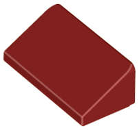 Lego (U) ~ Slope 30 1 x 2 x 2/3 ~ [Dark Red]
