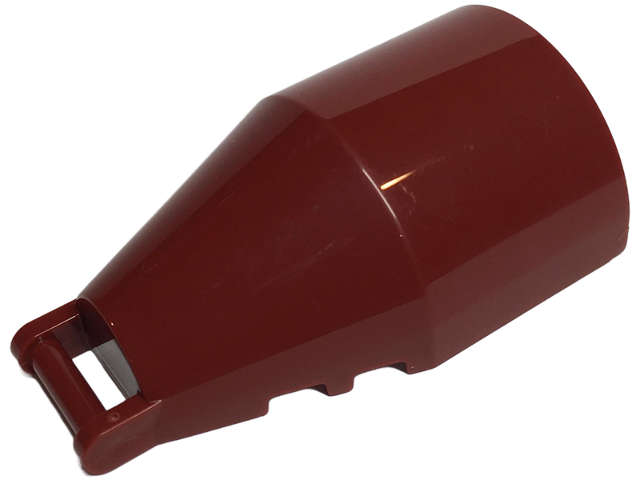 Lego (N) ~ Windscreen 6 x 4 x 2 Round with Bar Handle ~ [Dark Red]