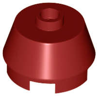 Lego (N) ~ Cone 2 x 2 Truncated ~ [Dark Red]