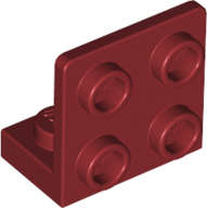 Lego (N) ~ Bracket 1 x 2 - 2 x 2 Inverted ~ [Dark Red]