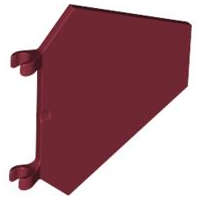 Lego (U) ~ Flag 5 x 6 Hexagonal ~ [Dark Red]