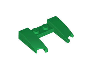 Lego (N) ~ Wedge 3 x 4 x 2/3 Curved with Cutout ~ [Green]