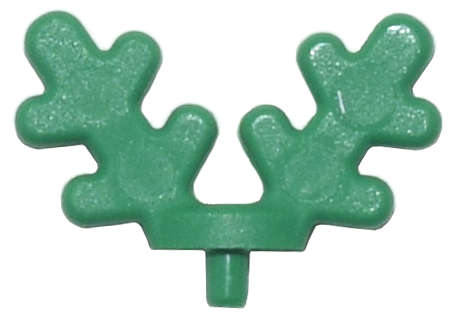 Lego (N) ~ Minifigure Antlers with Small Pin ~ [Green]
