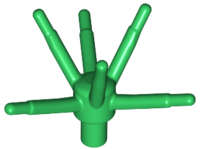 Lego (N) ~ Plant Flower Stem with Bar and 6 Stems ~ [Green]