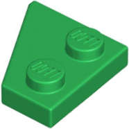 Lego (N) ~ Wedge Plate 2 x 2 Right ~ [Green]