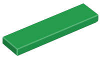 Lego (N) ~ Tile 1 x 4 ~ [Green]