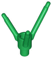 Lego (N) ~ Plant Flower Stem with Bar Holder Bar and 3 Stems ~ [Green]