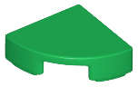 Lego (U) ~ Tile Round 1 x 1 Quarter ~ [Green]