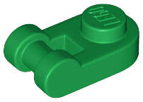 Lego (N) ~ Plate Round 1 x 1 with Bar Handle ~ [Green]