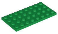 Lego (U) ~ Plate 4 x 8 ~ [Green]