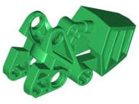 Lego (U) ~ Bionicle Foot with Ball Joint Socket 3 x 6 x 2 1/3 Rounded Tops ~ [Green]