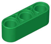 Lego (U) ~ Technic Liftarm Thick 1 x 3 ~ [Green]