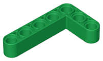 Lego (N) ~ Technic Liftarm Modified Bent Thick L-Shape 3 x 5 ~ [Green]