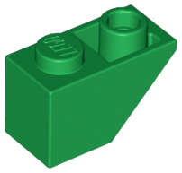 Lego (N) ~ Slope Inverted 45 2 x 1 ~ [Green]