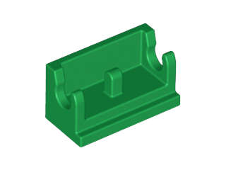 Lego (N) ~ Hinge Brick 1 x 2 Base ~ [Green]