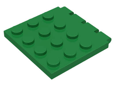 Lego (U) ~ Hinge Vehicle Roof 4 x 4 ~ [Green]