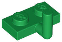 Lego (N) ~ Plate Modified 1 x 2 with Bar Arm Up (Horizontal Arm 5mm) ~ [Green]