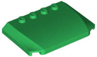 Lego (U) ~ Wedge 4 x 6 x 2/3 Triple Curved ~ [Green]