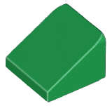 Lego (N) ~ Slope 30 1 x 1 x 2/3 ~ [Green]