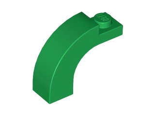 Lego (U) ~ Arch 1 x 3 x 2 Curved Top ~ [Green]