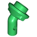 Lego (N) ~ Bar 1L with Angled Hollow Stud ~ [Green]