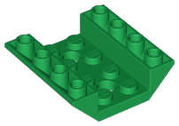 Lego (N) ~ Slope Inverted 45 4 x 4 Double with 2 Holes ~ [Green]