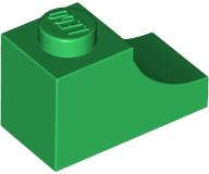 Lego (N) ~ Arch 1 x 2 Inverted ~ [Green]